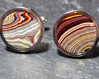 Perfect Xmas gift for a motor enthusiast - cufflinks made from car paint!