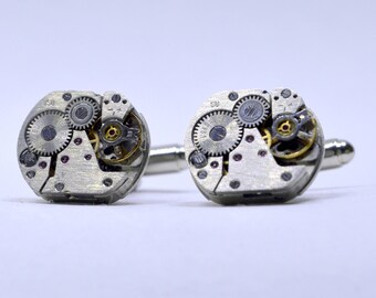 Perfect gift for a watch lover! Vintage watch movement cufflinks