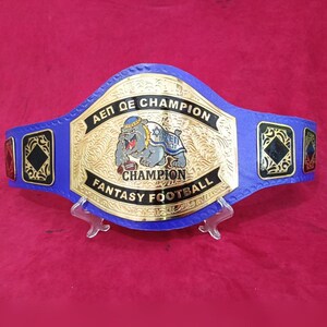 Fantasy Football Championship Belt Trophy Award Gift