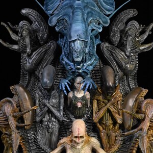 Alien Covenant / Prometheus Wandskulptur – Techniker, Xenomorph Queen, Ripley – mit transparenten Teilen, 4kg, 42.3 cm