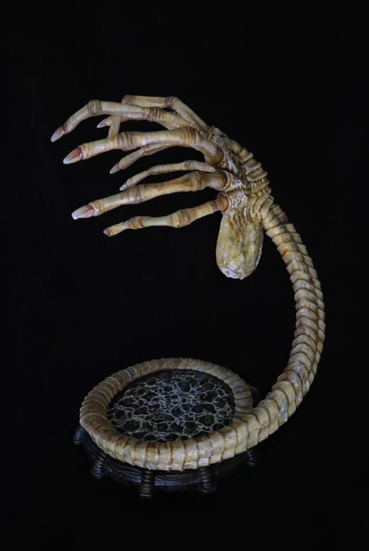 フェイスハガー 1:1スケールモデル像、透明PU素材、#プレデター