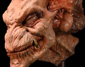 Pumpkin Head BustStatue 1:1 Scale, 20.5 in tall, Resin Custom, Horror Collectible