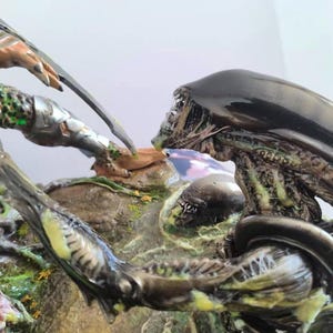 Alien vs Predator-staty, skala 1/6, 28 cm hög, resinmaterial, samlarmodell