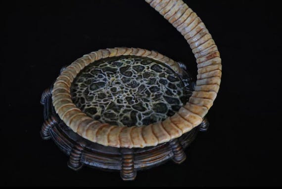 フェイスハガー 1:1スケールモデル像、透明PU素材、#プレデター