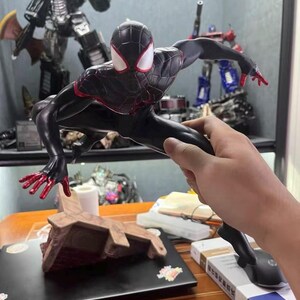Miles Spider Man Statue 30cm Resin Collectible Figure Fully Painted Display Model image 5