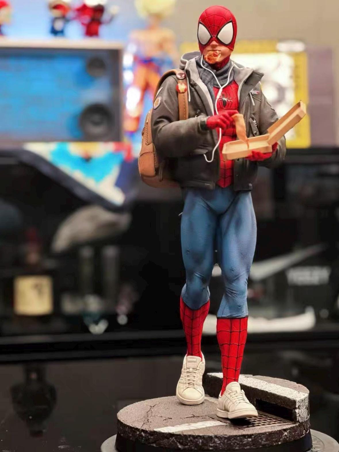 Pizza man figurine - Etsy 日本