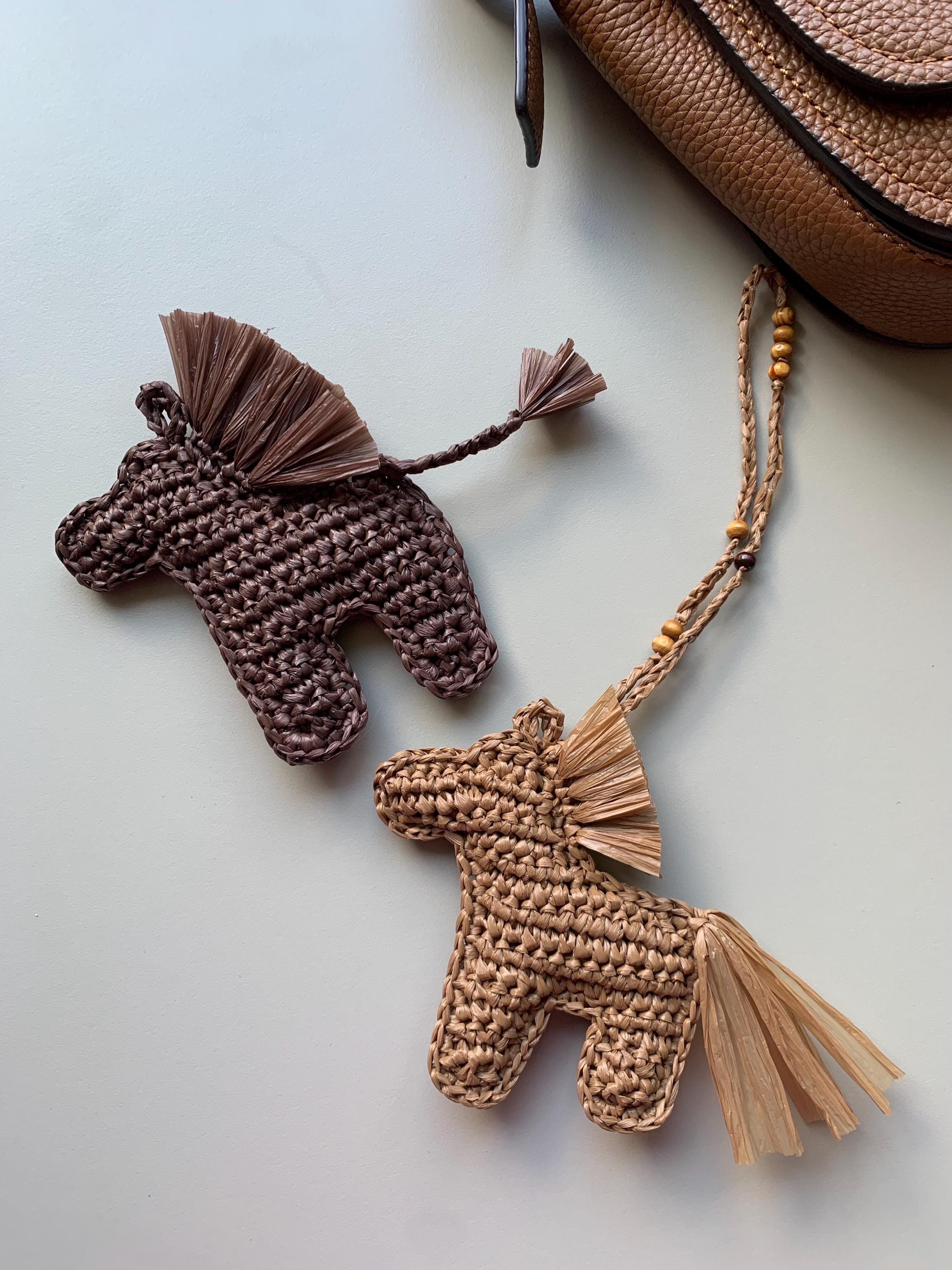 37 Horse Crochet Patterns: Amigurumi Horses, Ponies, Hobbyhorses, and More 23 Pony Bag Charm Horse