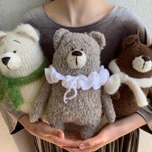 Patrón de tejido de oso: tutorial de juguete en PDF, patrón de tejido fácil, oso de peluche DIY, patrón de tejido de peluche, descarga instantánea