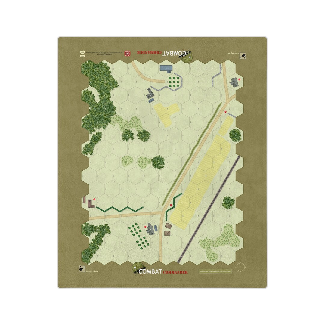 Military Board Game Map Blanket - Combat Commander (16) [kj] - Etsy