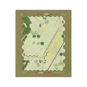 military board game map blanket - Combat Commander (16) [kj]