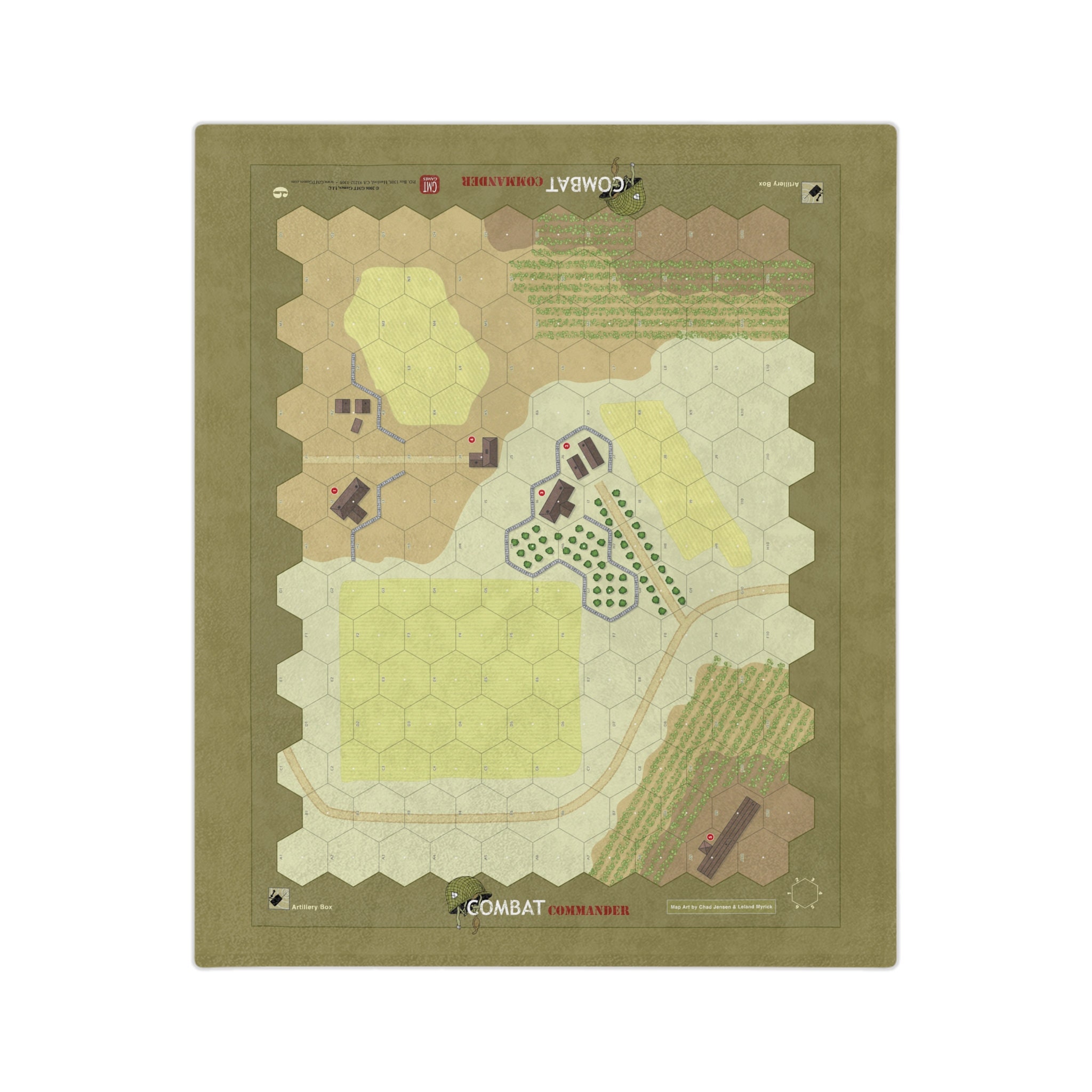 軍事ボードゲームマップブランケット - 戦闘司令官 (09) [kj] - Etsy 日本