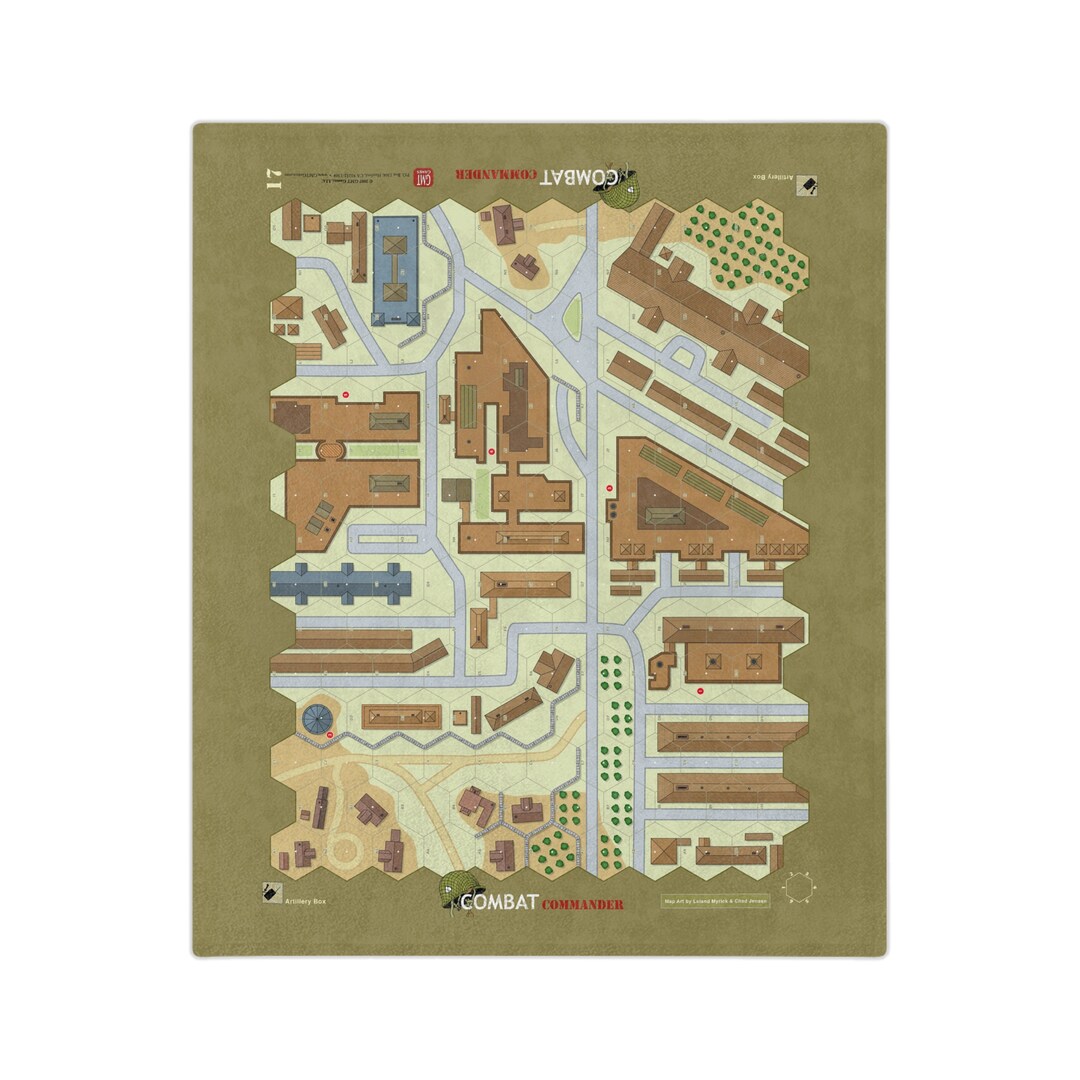 Military Board Game Map Blanket - Combat Commander (17) [kj] - Etsy