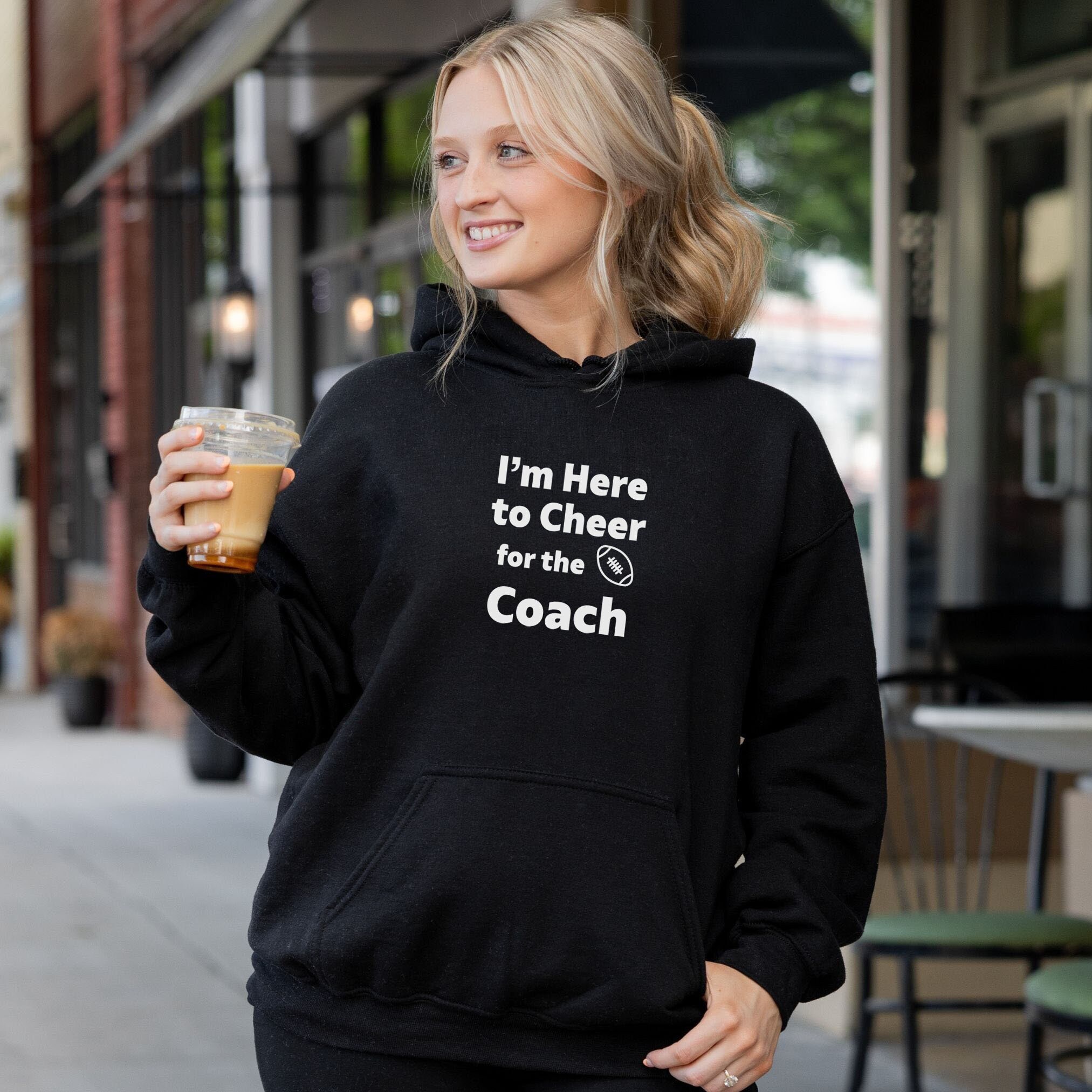 I'm Here to Cheer for the Coach Sweatshirt - Etsy