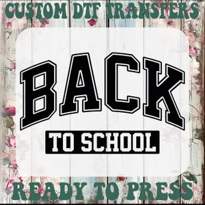 Groovy Back To School DTF Transfer: Ready To Press Iron-On Design