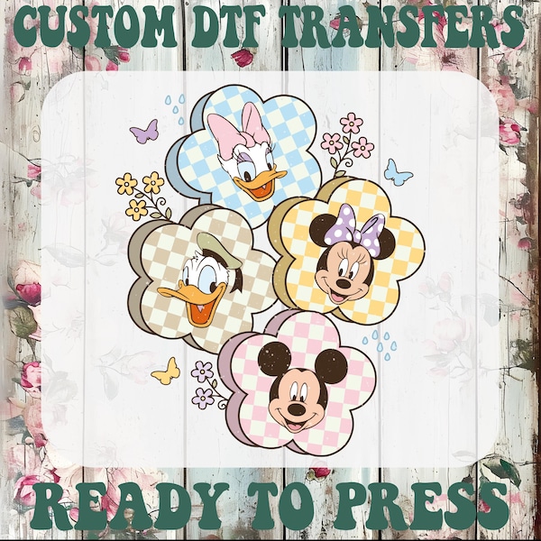 Disney DTF Transfer, Mouse and Friends, Family Vacation Iron On