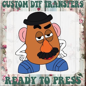 Toy Story DTF Iron On Transfer: Mr. & Mrs. Potato Head Couples