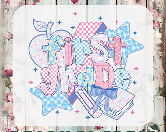 First Grade Dtf, Back To School Ready To Press, Last Day Of School Heat Transfer, Preppy School Iron On Transfer, KinderGarten Dtf Transfers