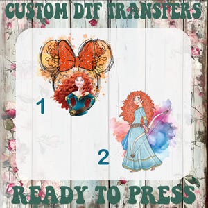 Princess Merida Dtf Transfer, Brave Merida Ready For Press