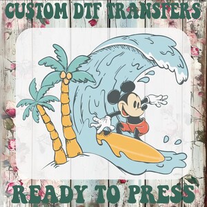 Mickey Mouse Surf Wall Decals - Etsy