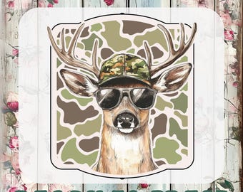 Deer Camo Heat Transfer: Hunting Camouflage Iron On, Ready To Press