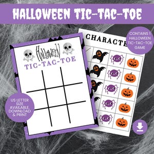Halloween Tic Tac Toe Game: Spooky Kids Classroom Activity (PDF Download)