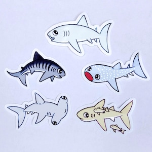 Die Cut Shark Stickers