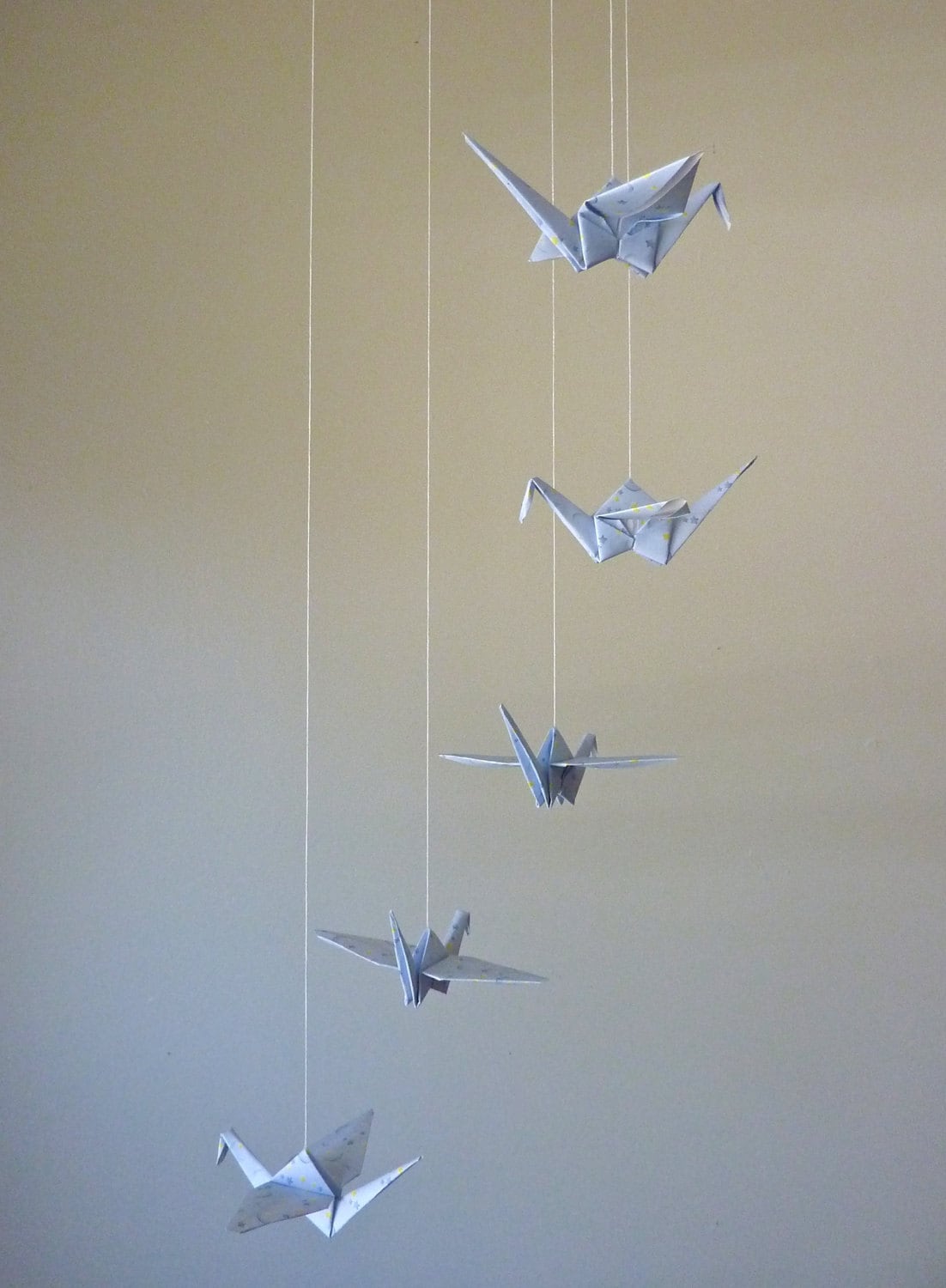 Baby Mobile Origami Crane Mobile Children Decor Eco Friendly Etsy