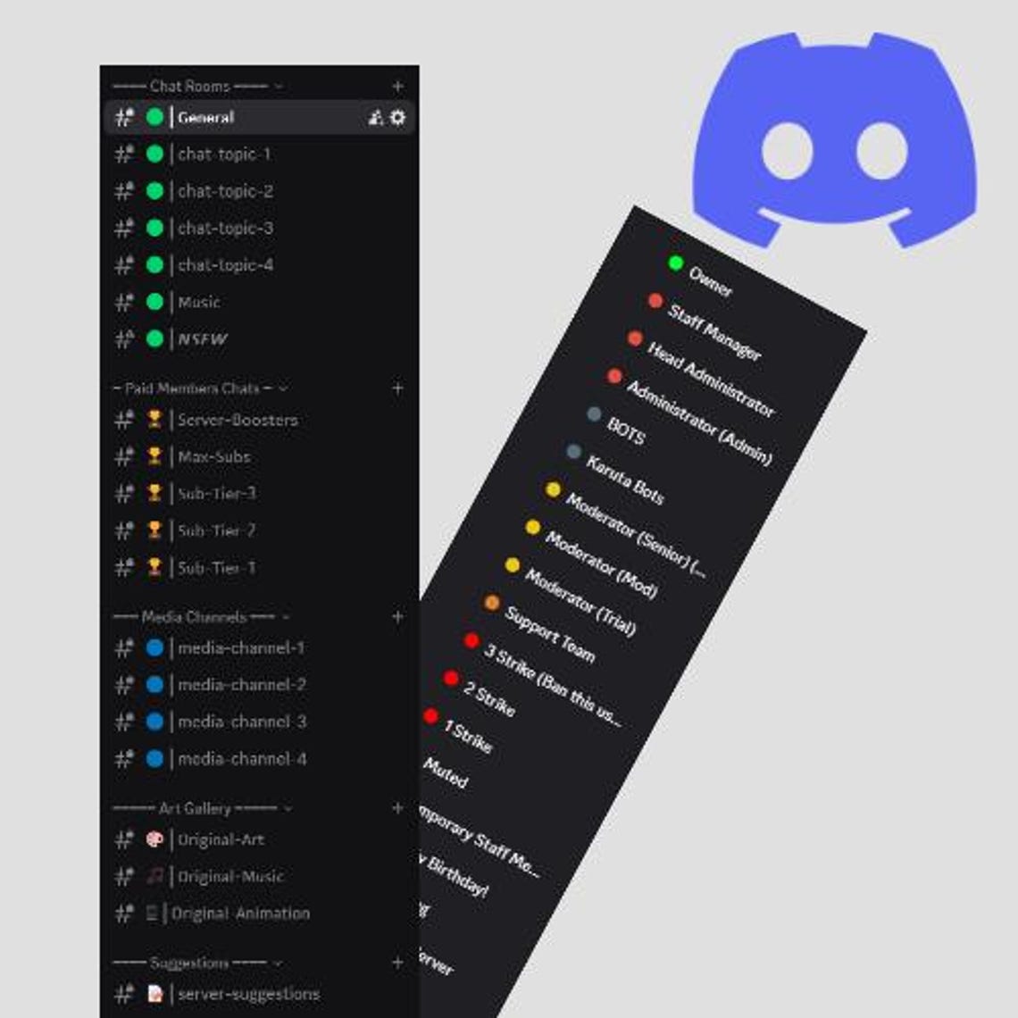 BEST Community Discord Server Template Streamer, Youtuber, Community