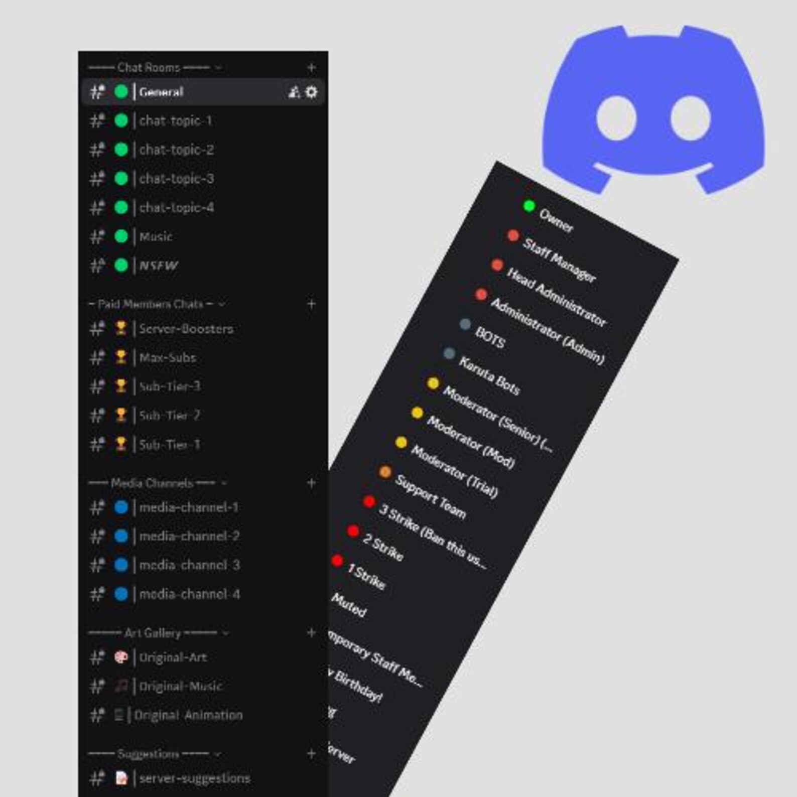 BEST Community Discord Server Template | Streamer, Youtuber, Community ...