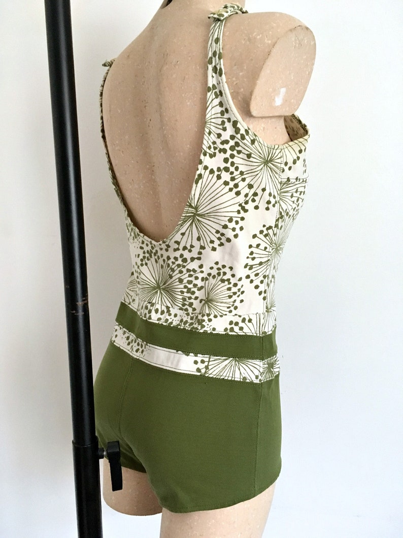 Vintage Années 60 Maillot de Bain une Pièce Imprimé Vert et Etsy Vintage Années 60 Maillot de Bain une Pièce Imprimé Vert et Etsy
