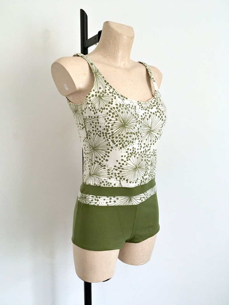 Vintage Années 60 Maillot de Bain une Pièce Imprimé Vert et Etsy Vintage Années 60 Maillot de Bain une Pièce Imprimé Vert et Etsy