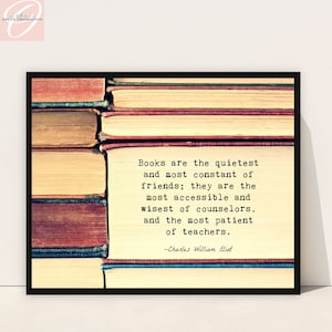 Reading Books Quote Wall Art Print Literary quote for bibliophile gift for book lover Classroom decor reading nook wall art library decor