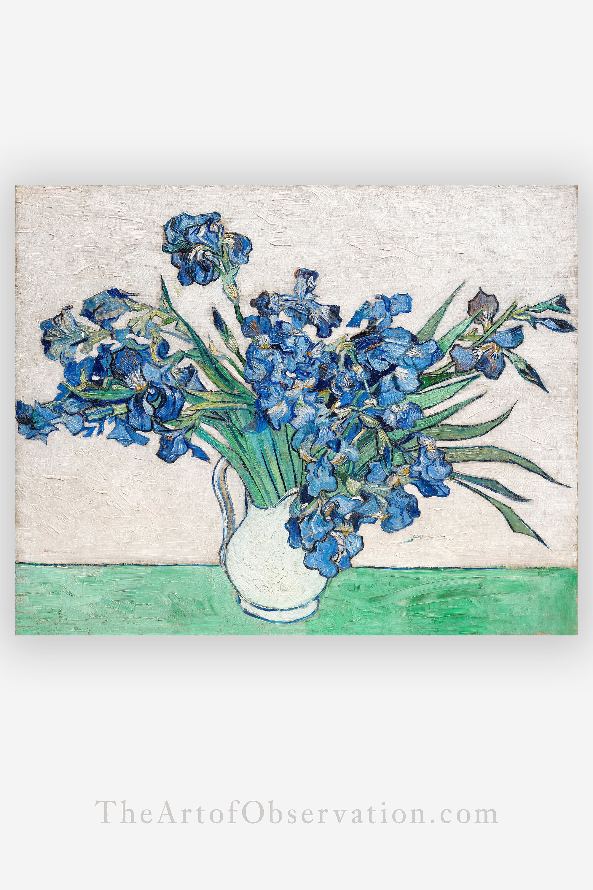 Blue Irises Print Floral Tapestry Van Gogh Tapestry Floral 
