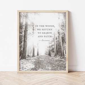 Custom quote print rustic nature wall art print Trees Mountain hiking quote custom wall decor for him personalized gifts for men Forest art