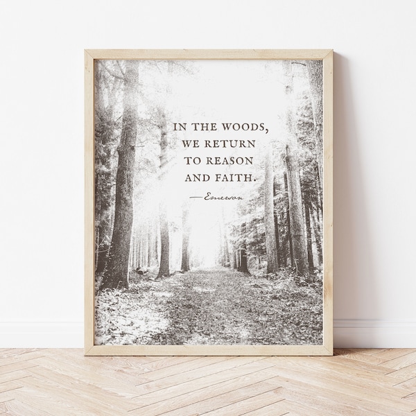 Custom quote print rustic nature wall art print Trees Mountain hiking quote custom wall decor for him personalized gifts for men Forest art