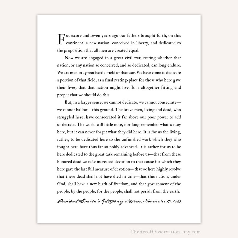 Gettysburg Go over Print, Abraham Lincoln inspirational speech, historical past buff reward picture about Gettysburg Address Printable known as Gettysburg Include Print, Abraham Lincoln inspirational speech, background buff present