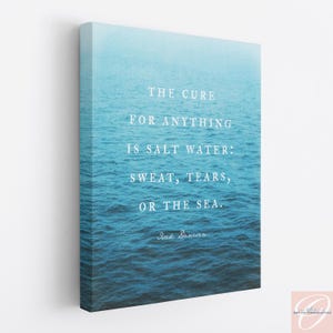 Custom Quote Ocean Print, Beach House Wall Art image 4