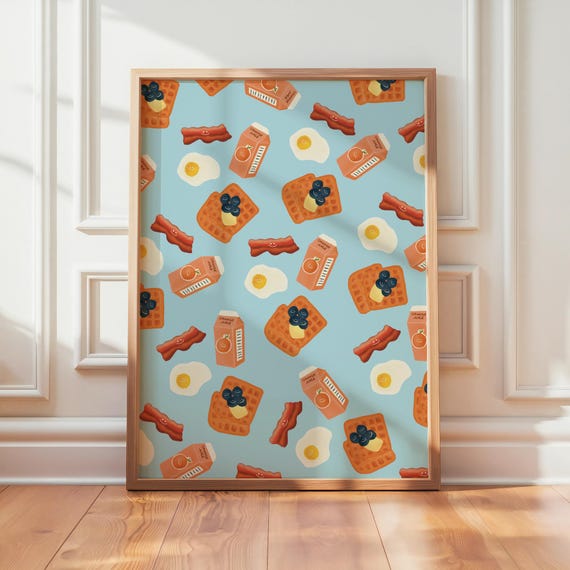 Unframed | Breakfast Buffet Print | Various Sizes