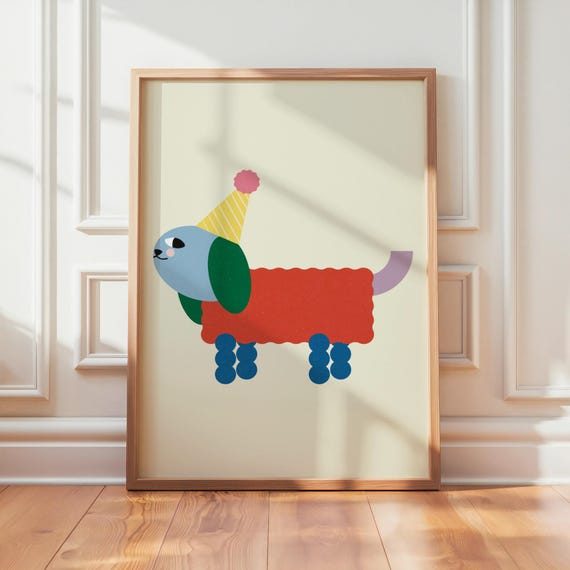 Unframed | Party Pup Print | Various Sizes