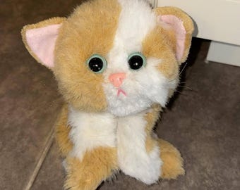 kitty Tyco 1992 Kitty Kitty Kittens Cat Plush Green Eyes PURRS - Etsy