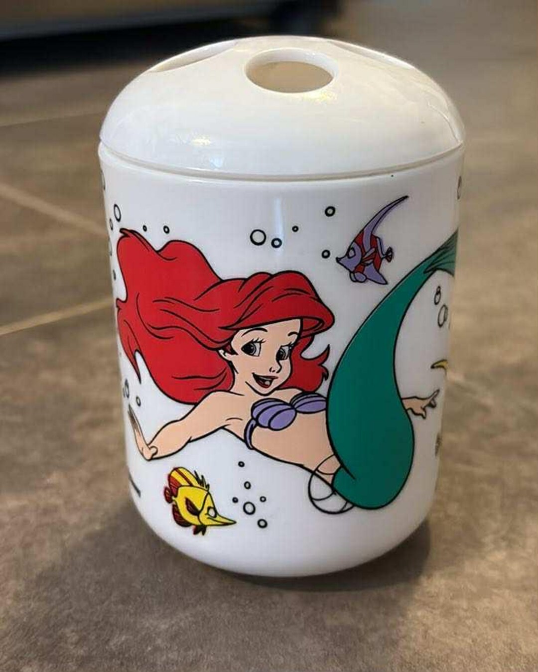 Vintage Disney the Little Mermaid Ariel Toothbrush Holder From the