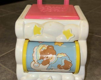 Vintage Fisher Price Teddy Beddy Bear Jack in the Box Baby Toy