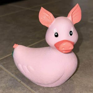 2000 Vintage Rubba Ente Schwein Ducklet Gewichtete Spielzeugfigur