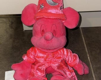 Disney Mickey Mouse Hot Pink Sorcerer Plush Toy 12 inch