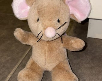 1999 Angel Mouse Cartoon 8 inch Stuffed Animal Plush Toy BBC UK
