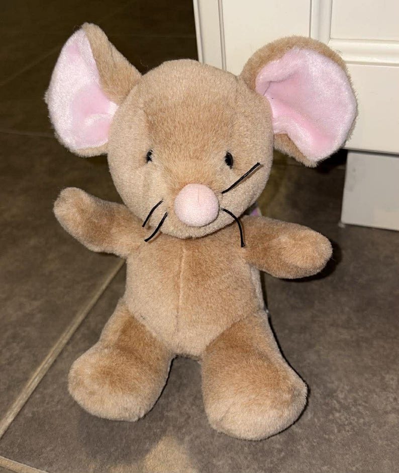 Peluche de 20 cm de la serie "Ratón Ángel" de 1999, BBC UK imagen 1