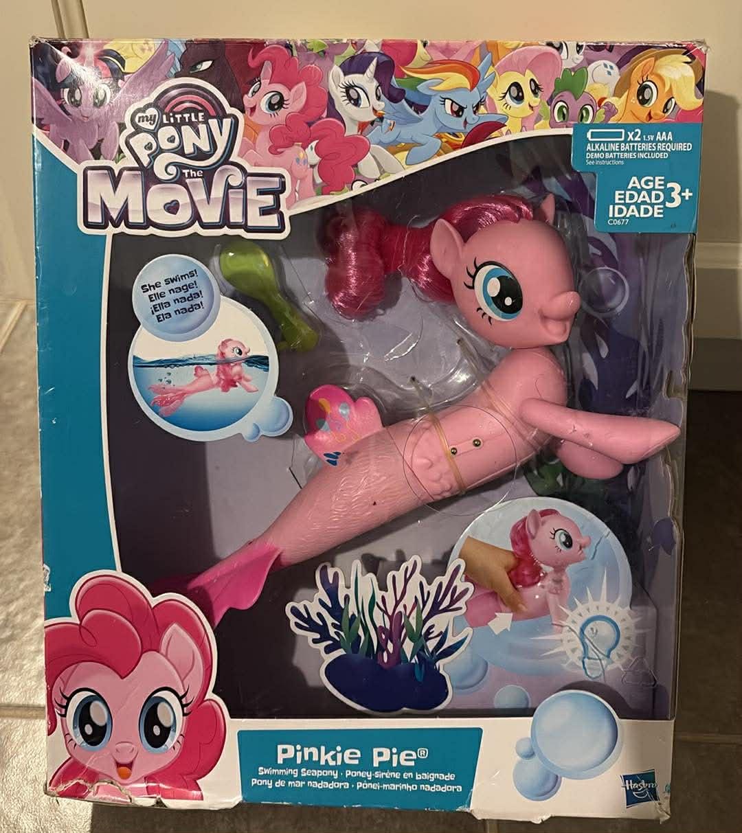My Little Pony the Movie Pinkie Pie Swimming Seapony Figure - Etsy