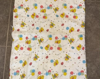 Vintage Disney Winnie The Pooh Baby Blanket Zip Up