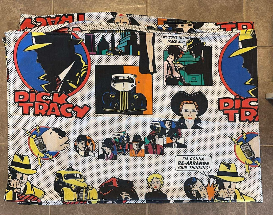 Vintage Dick Tracy 1990 Movie Disney Twin Size Flat Bedsheet - Etsy