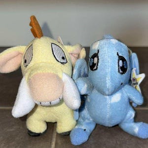 Vintage 2004 Mcdonalds Neopets Plush Toys 2 included